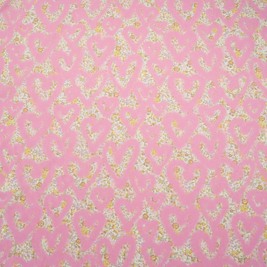 Pink 'Love Emma and Georgina' Liberty Cotton Tana Lawn