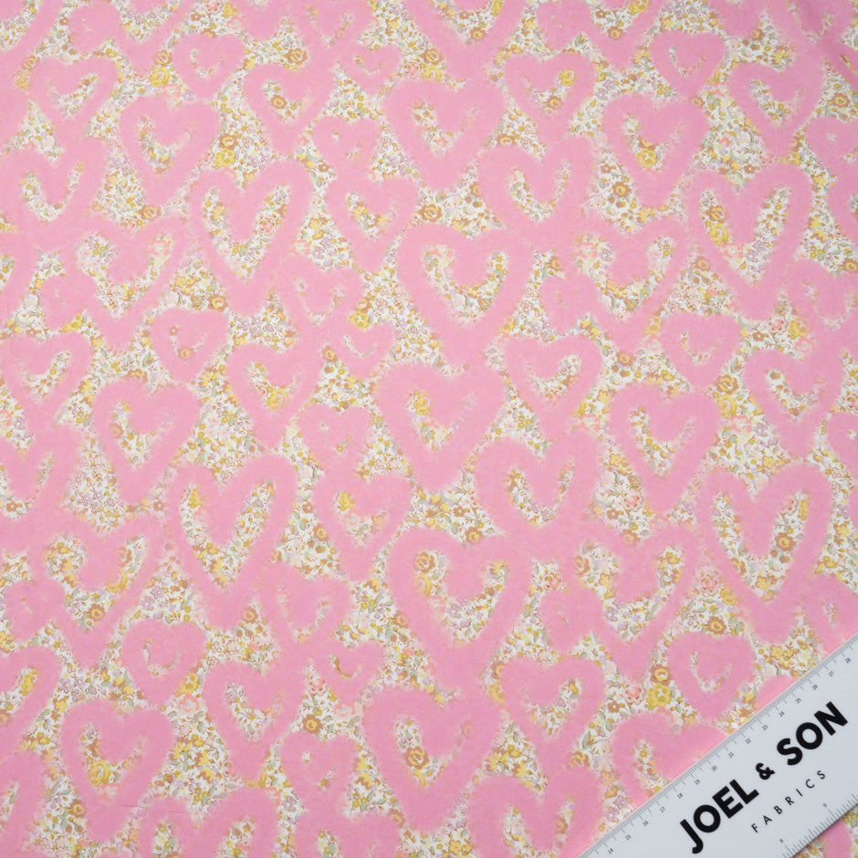 Pink 'Love Emma and Georgina' Liberty Cotton Tana Lawn