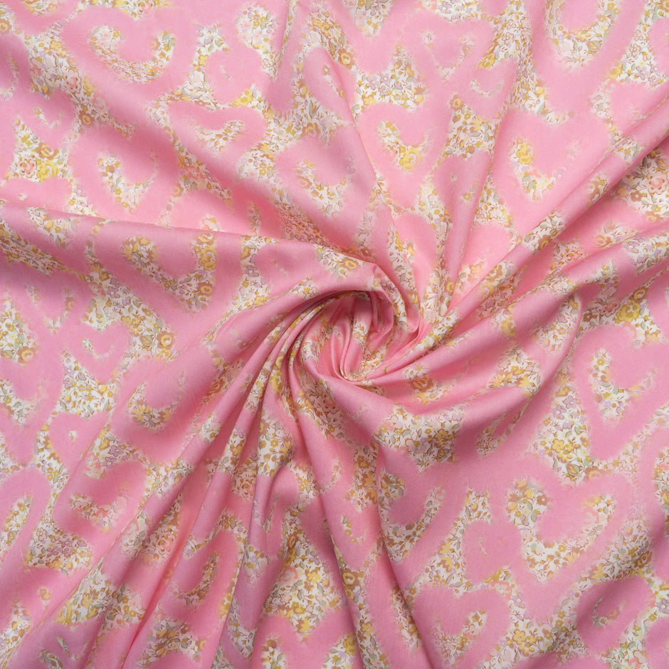 Pink 'Love Emma and Georgina' Liberty Cotton Tana Lawn