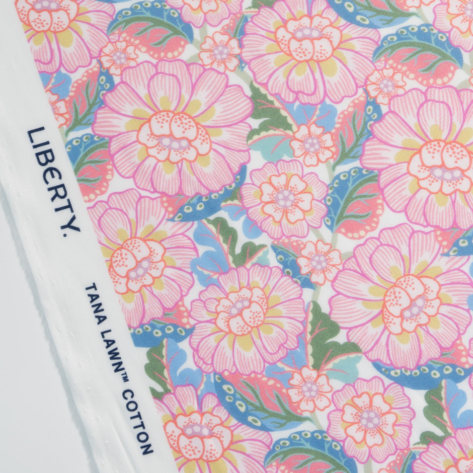 Pink 'Clifford Street' Liberty Cotton Tana Lawn