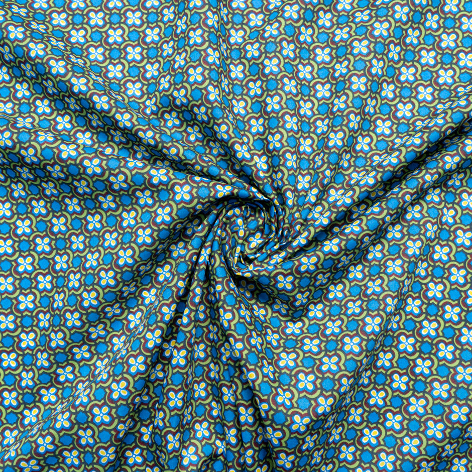 Blue 'Clementine Daisy' Liberty Cotton Tana Lawn