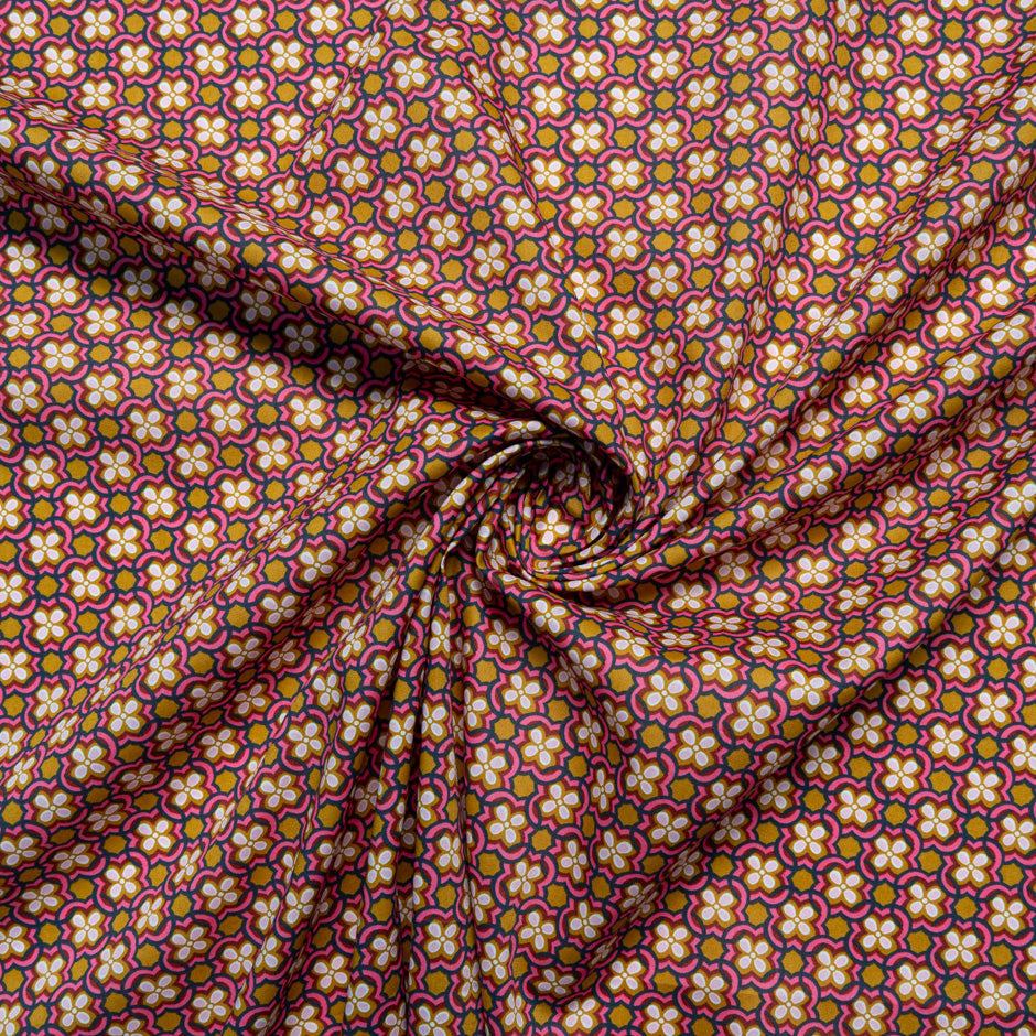 Pink 'Clementine Daisy' Liberty Cotton Tana Lawn