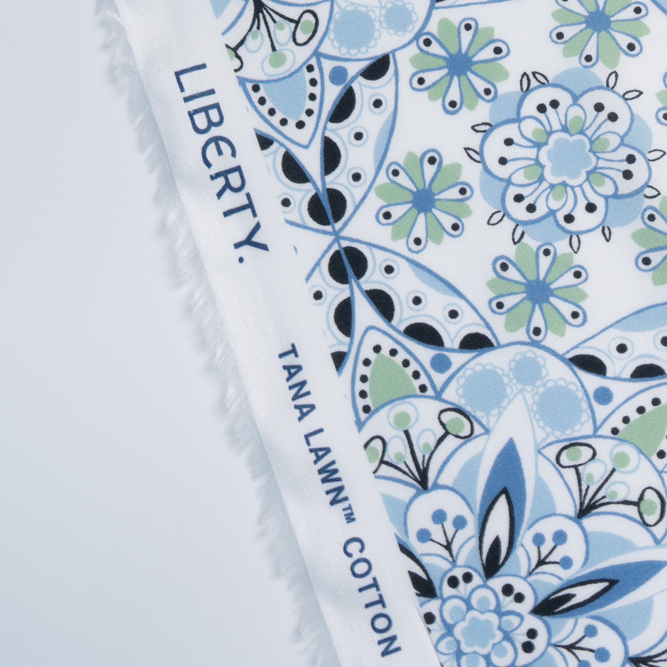 Blue 'Serenity' Liberty Cotton Tana Lawn