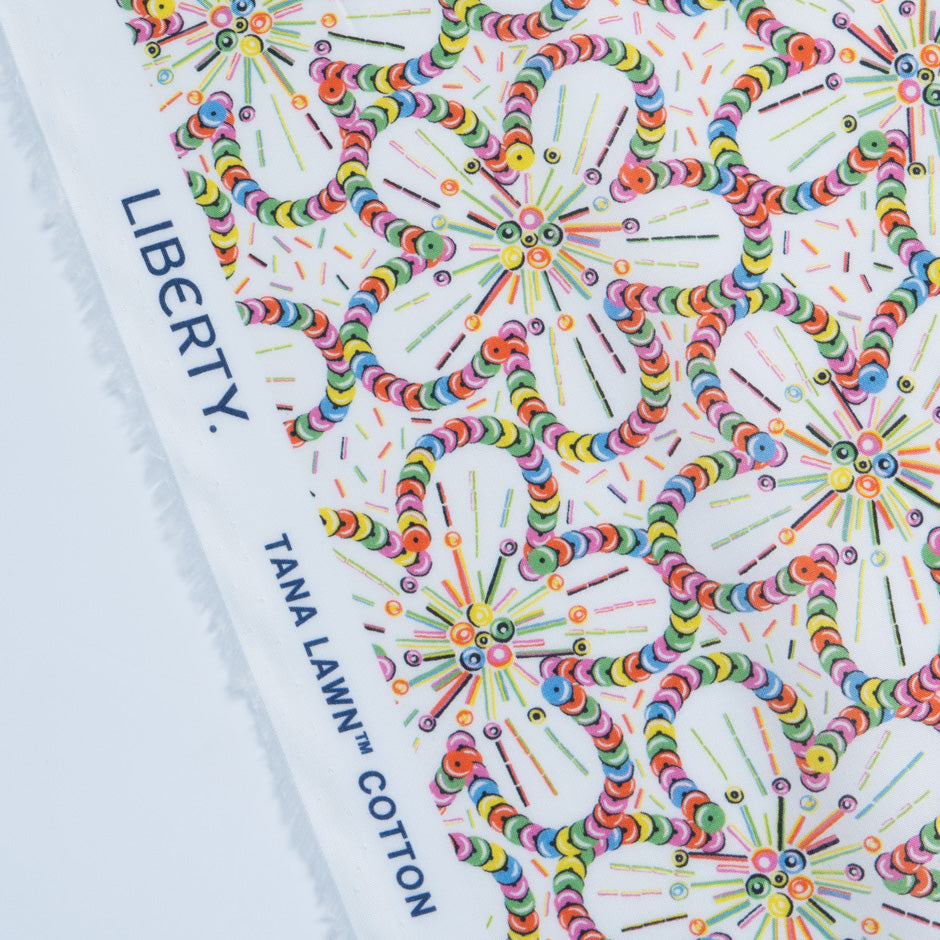 Multi 'Sequin Scatter' Liberty Cotton Tana Lawn