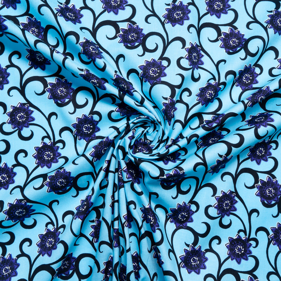 Geometric Floral Printed Pure Cotton