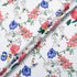 Multi Floral Printed White Cotton Jersey
