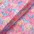 Multi-Coloured Floral Printed Pink Chantilly Lace