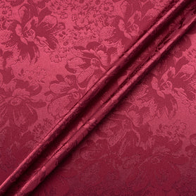 Morello Cherry Floral Jacquard Stretch Microfibre