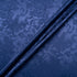 Navy Blue Floral Jacquard Stretch Microfibre