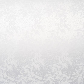 Snow White Floral Jacquard Stretch Microfibre