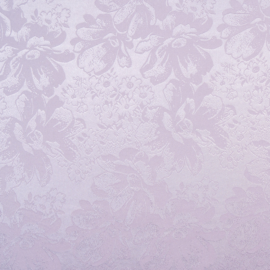 Lilac Floral Jacquard Stretch Microfibre