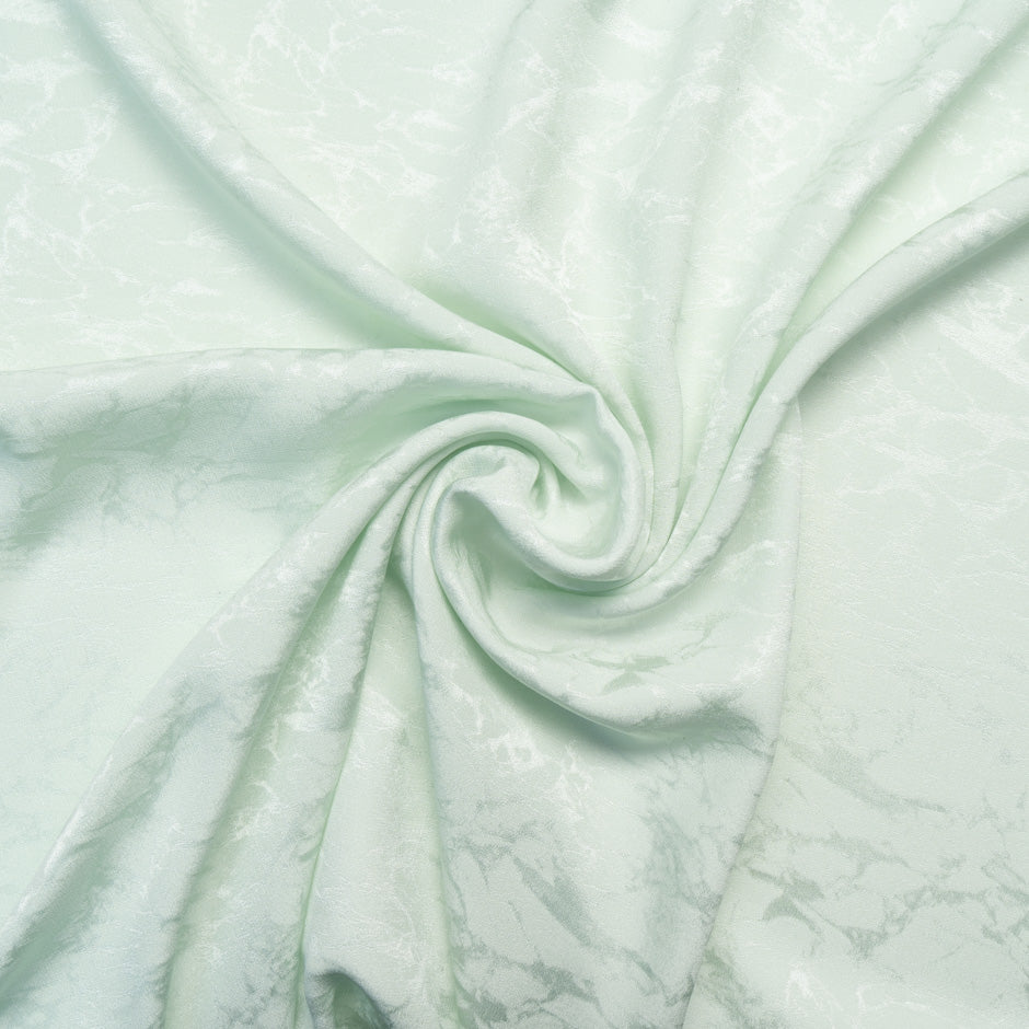 Pale Mint Marble Jacquard Pure Silk