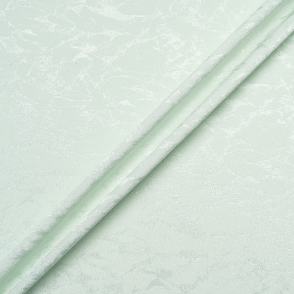 Pale Mint Marble Jacquard Pure Silk