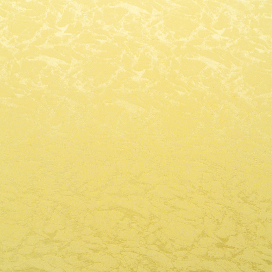 Lemon Yellow Marble Jacquard Pure Silk