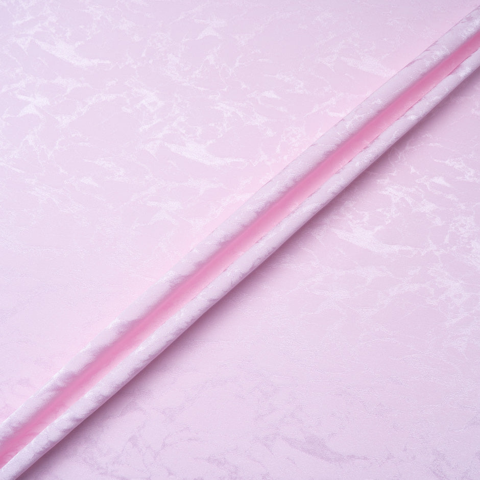 Baby Pink Marble Jacquard Pure Silk