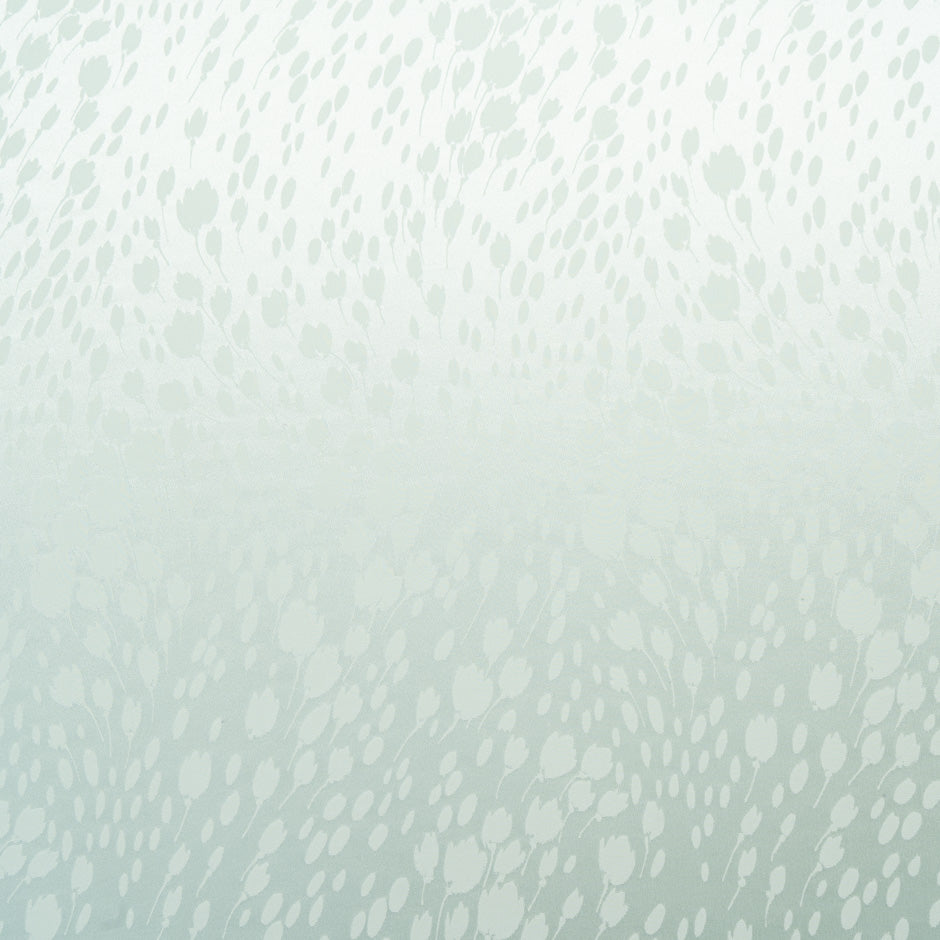 Mint Green Floral Jacquard Pure Silk