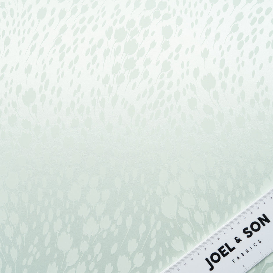Mint Green Floral Jacquard Pure Silk (A 2m Piece)