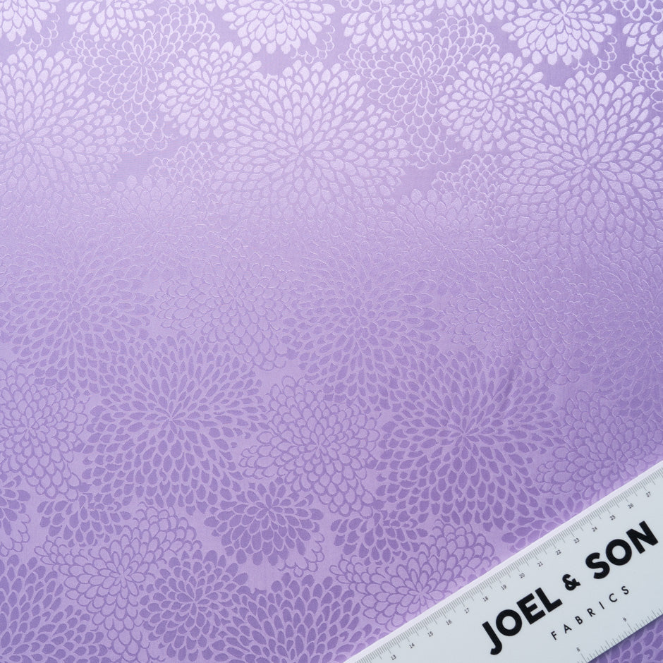 Lavender Petal Jacquard Pure Silk