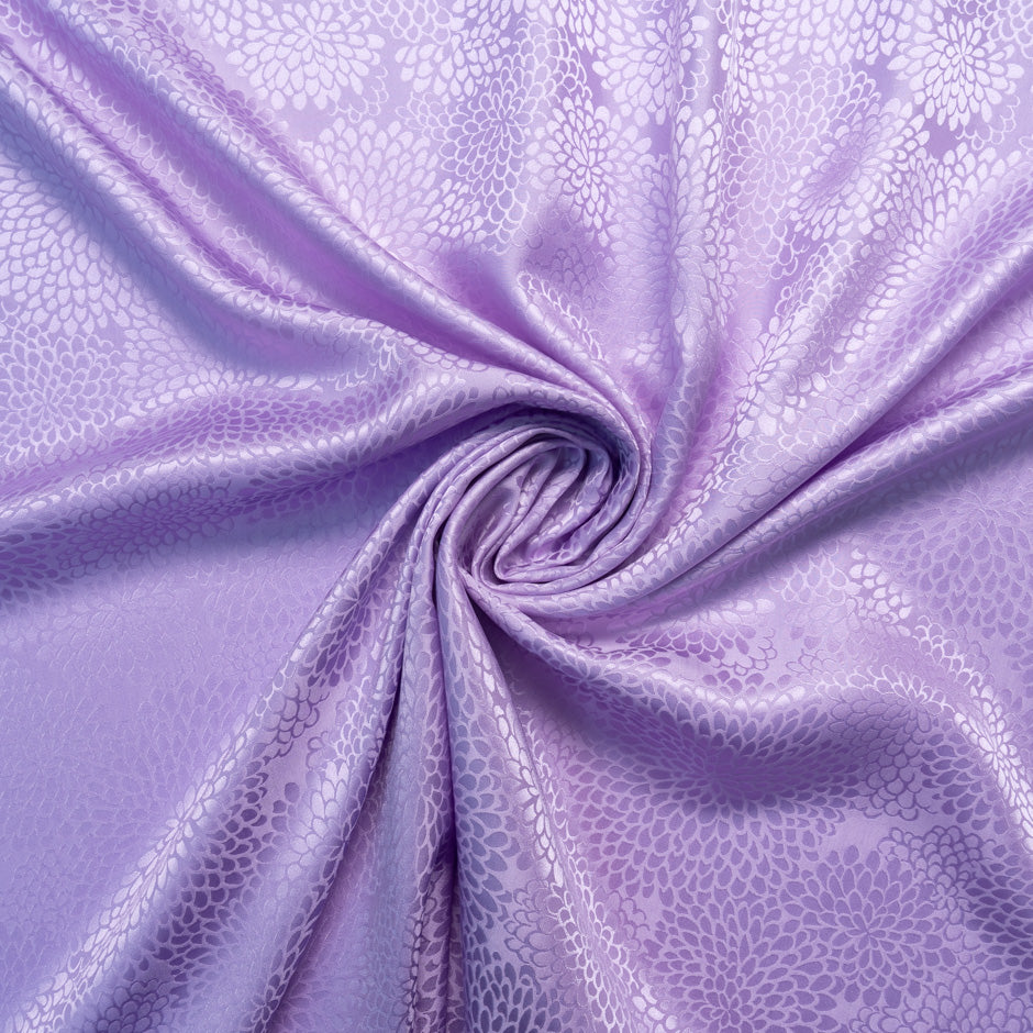 Lavender Petal Jacquard Pure Silk