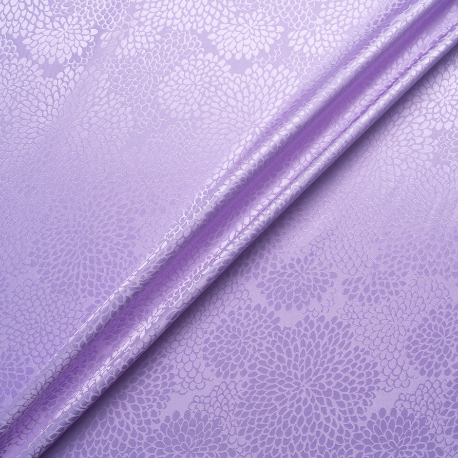 Lavender Petal Jacquard Pure Silk