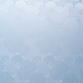 Baby Blue Petal Jacquard Pure Silk