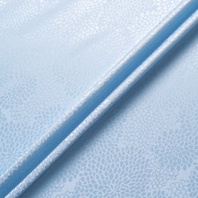 Baby Blue Petal Jacquard Pure Silk