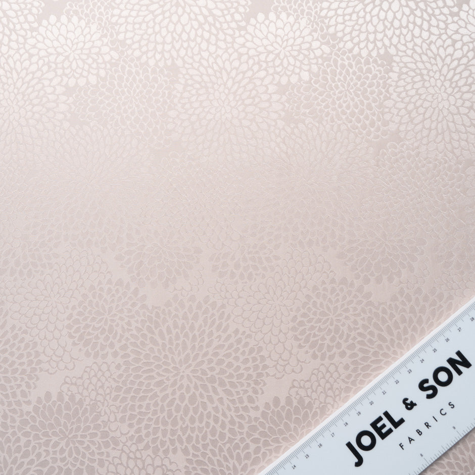 Blush Petal Jacquard Pure Silk