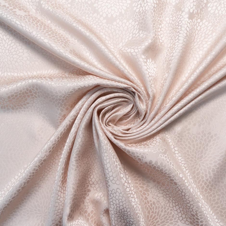 Blush Petal Jacquard Pure Silk