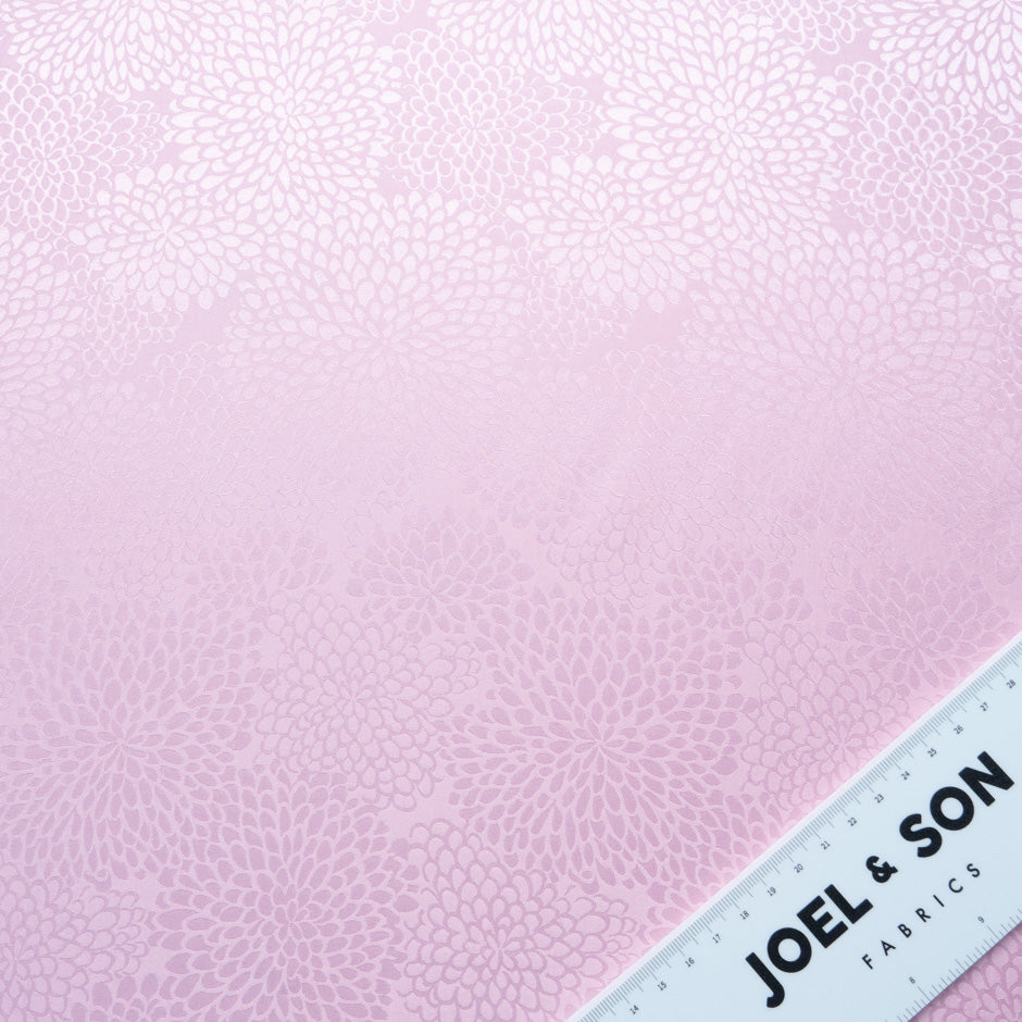 Baby Pink Petal Jacquard Pure Silk