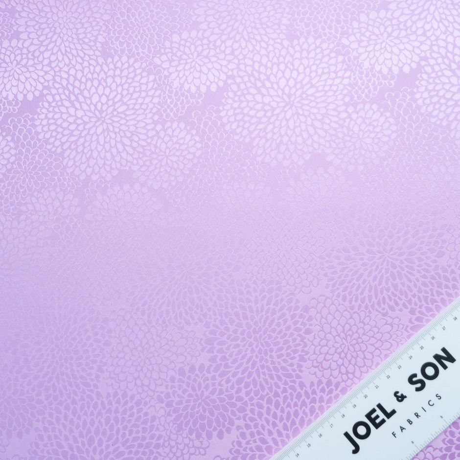 Lilac Petal Jacquard Pure Silk