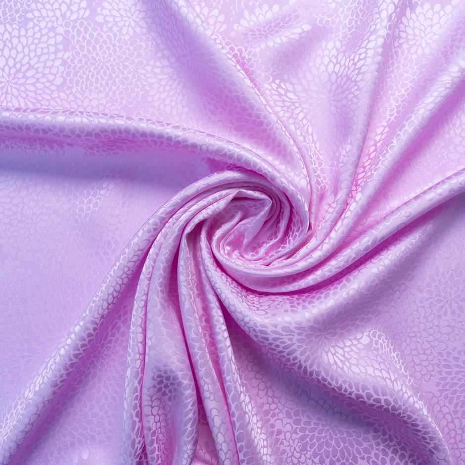 Lilac Petal Jacquard Pure Silk