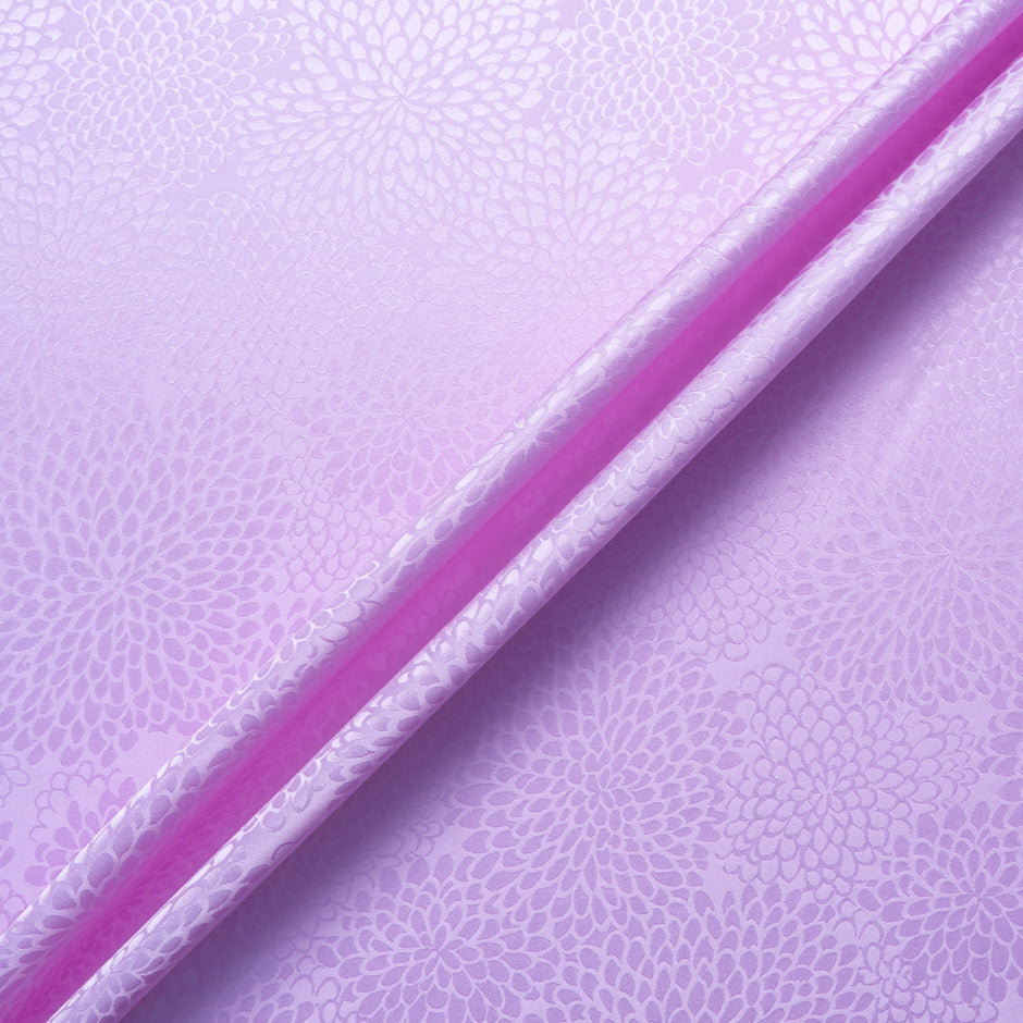 Lilac Petal Jacquard Pure Silk