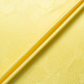 Sunflower Yellow Petal Jacquard Pure Silk
