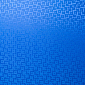 Royal Blue Geo Floral Jacquard Pure Silk