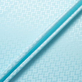 Ice Blue Geo Floral Jacquard Pure Silk