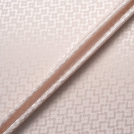 Blush Geo Floral Jacquard Pure Silk