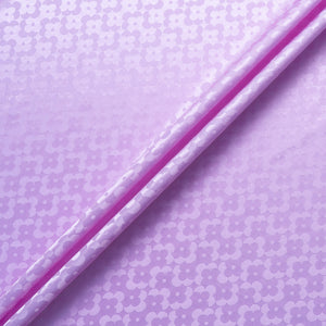 Rich Lilac Geo Floral Jacquard Pure Silk