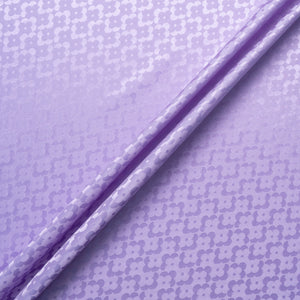 Lavender Geo Floral Jacquard Pure Silk