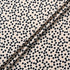 Black Spot Printed Beige Silk Panama