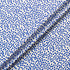 Blue Square Printed White Silk Panama