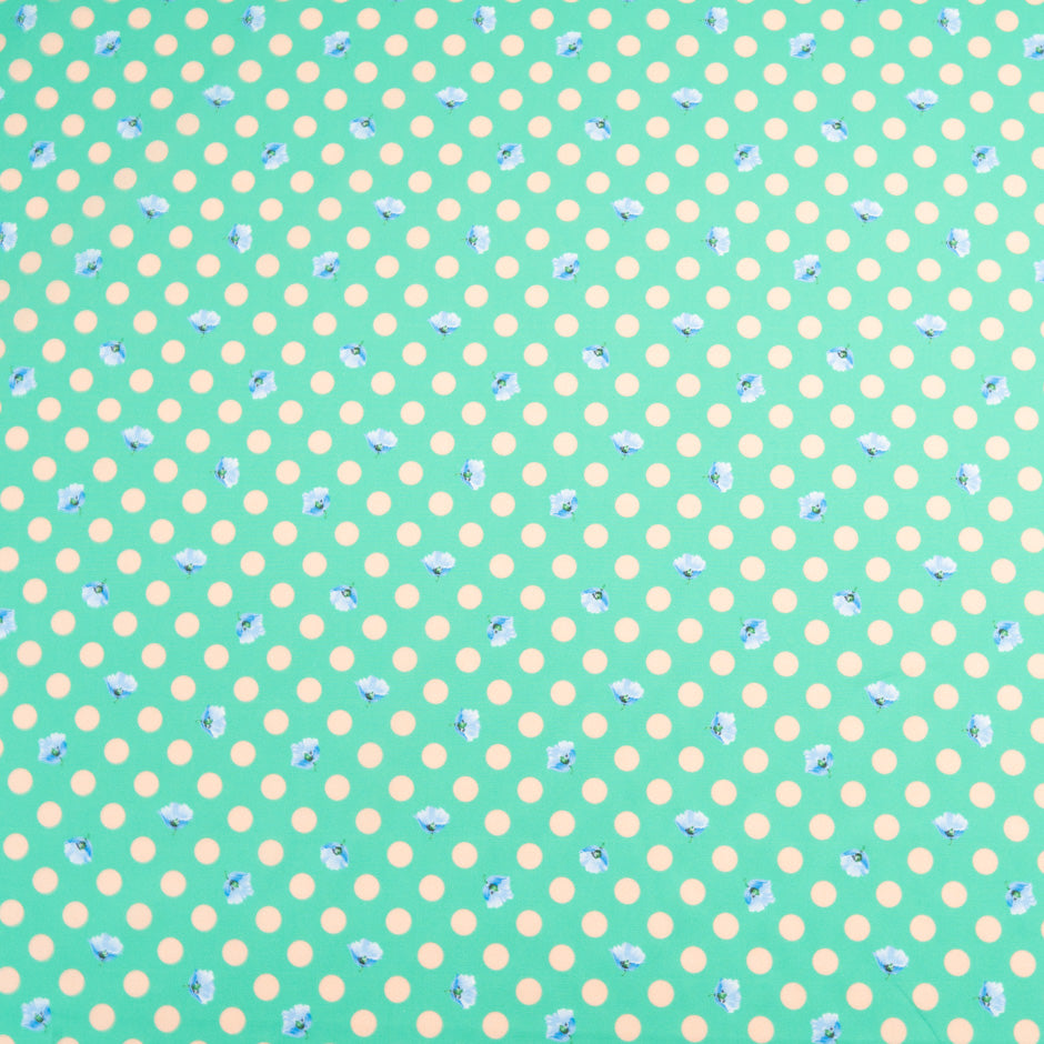 Cream Spotted Mint Green Dani Maki Cotton