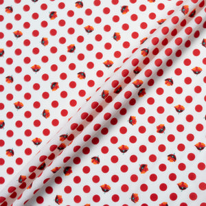 Red Spotted White Dani Maki Cotton