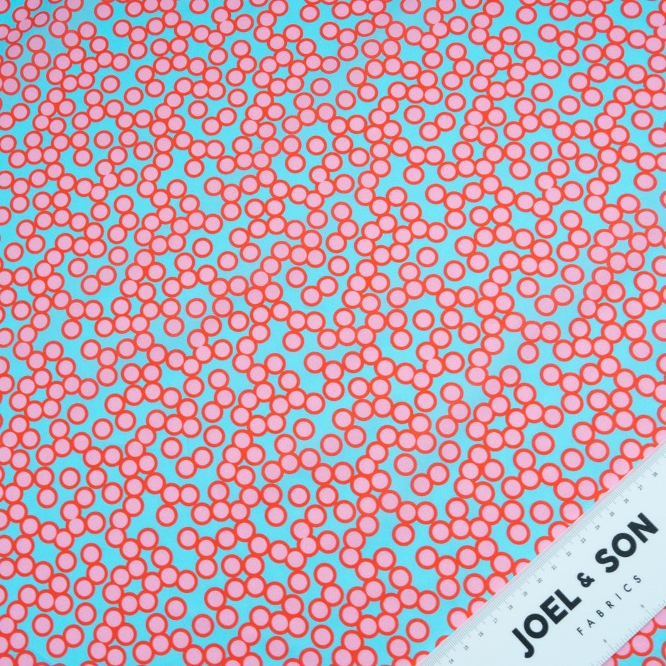 Pink & Red Spotted Pink Dani Maki Cotton