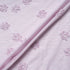 Pink & White Striped Embroidered Cotton