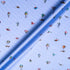 Hot Air Balloon Printed Blue Striped Pure Cotton