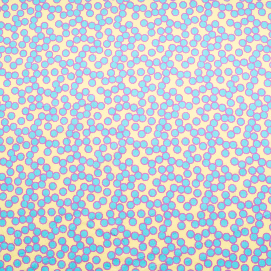 Blue & Pink Spotted Yellow Dani Maki Cotton