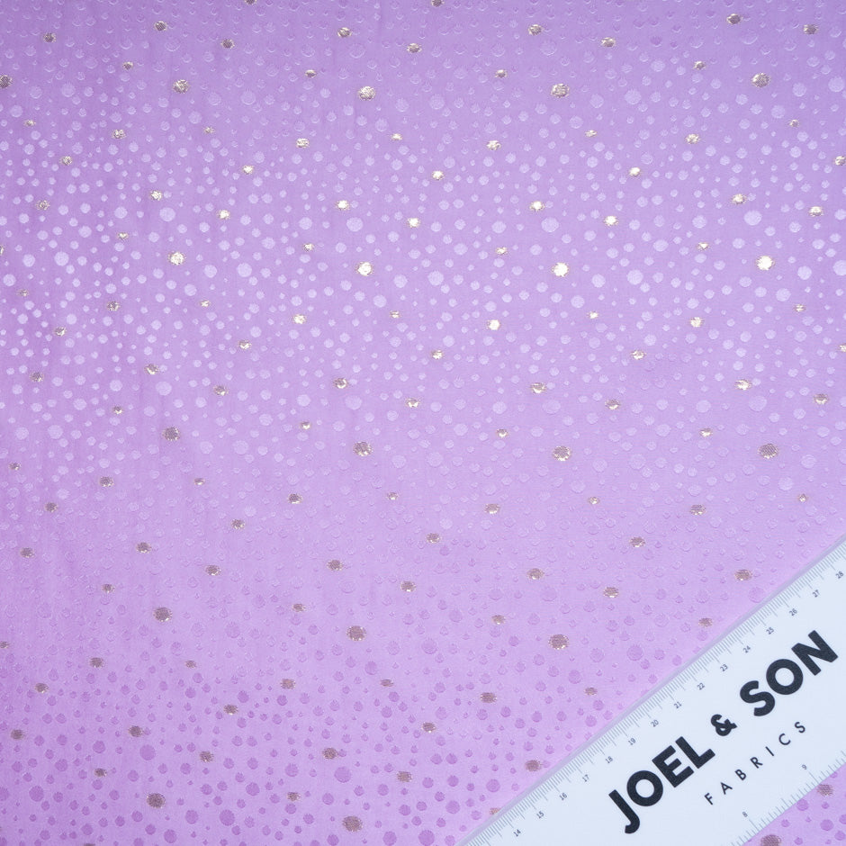 Magenta Metallic Spot Jacquard Silk