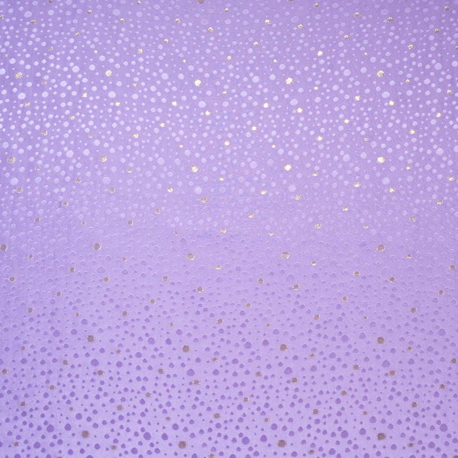 Lilac Metallic Spot Jacquard Silk