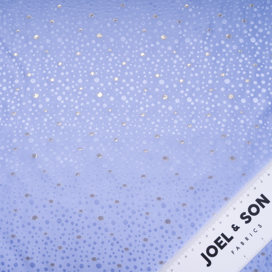 Lavender Metallic Spot Jacquard Silk