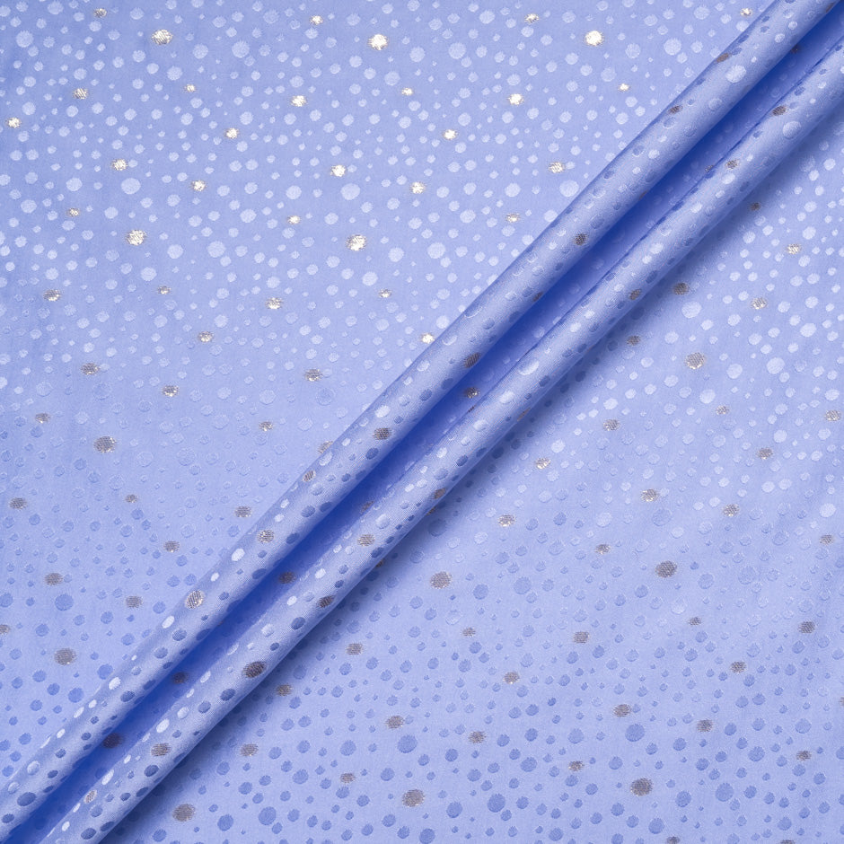 Lavender Metallic Spot Jacquard Silk